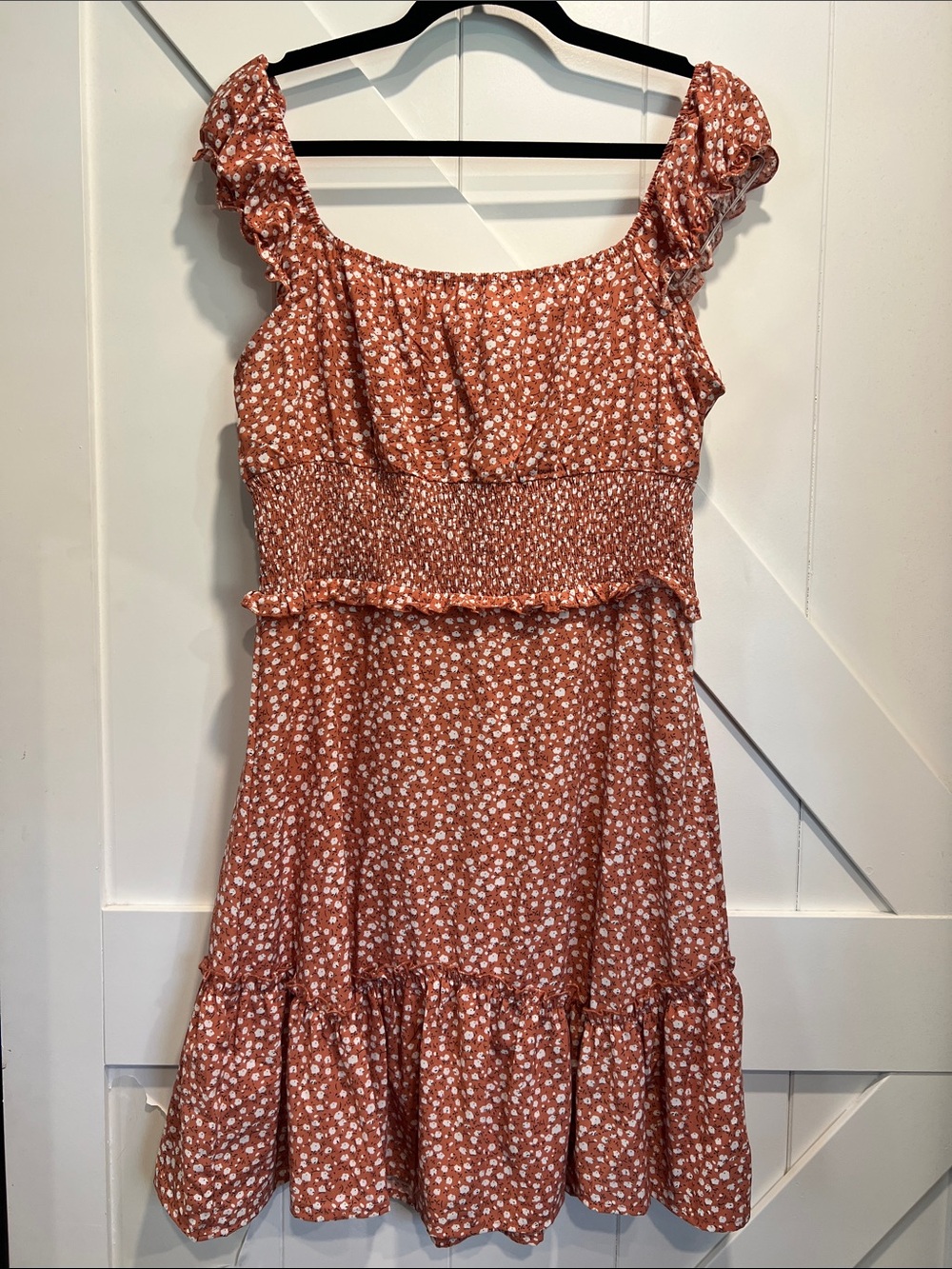 Amazon | Floral Mini Ruffle Dress - Picture 2 of 5